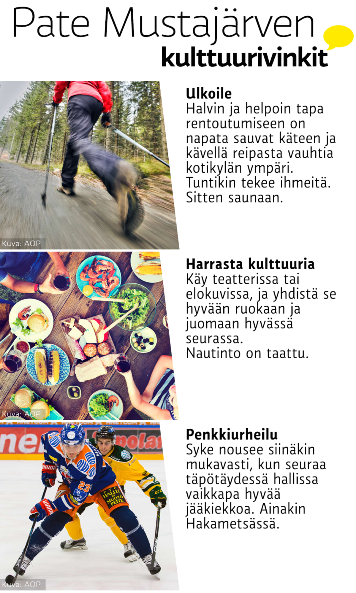 Pate Mustajärven kulttuurivinkit