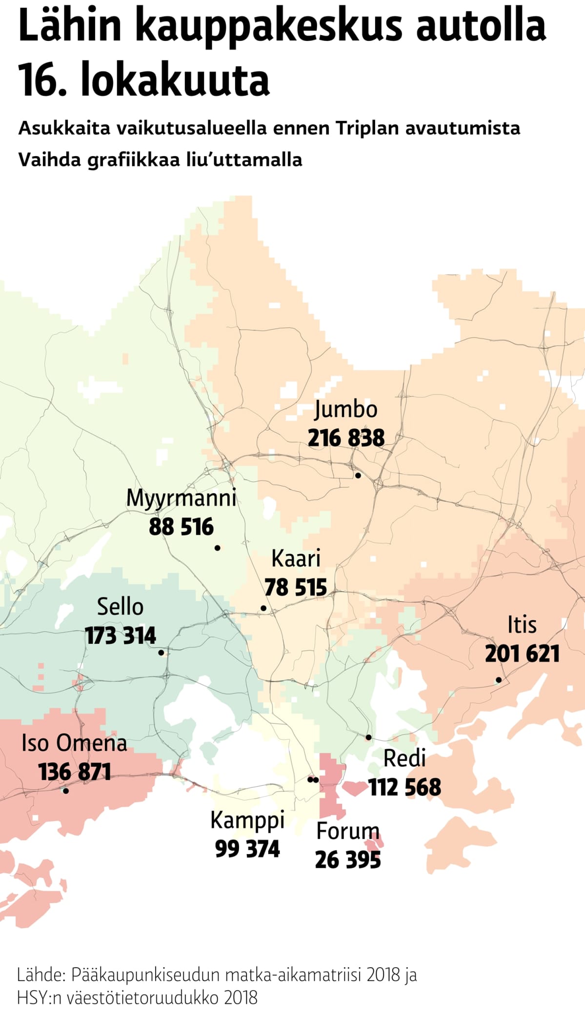Graffa kauppakeskus vertailuun