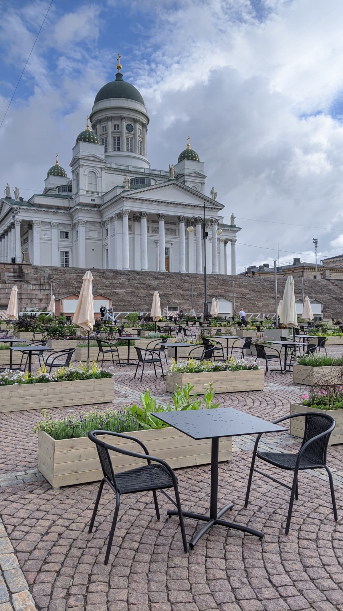 Jättiterassi Senaatintorilla.