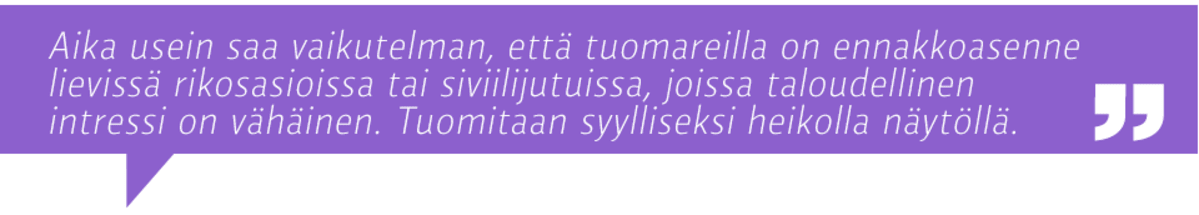 sitaatit tuomareiden ammattitaito 1