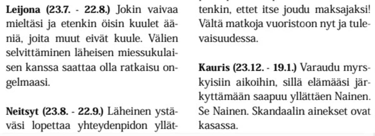 Sherlock Finland -yhdistyksen jäsenlehden holmeskooppi.