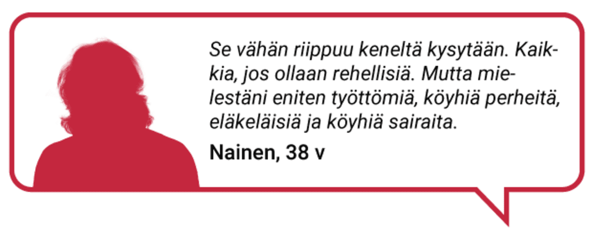 Lainaus anonyymilta henkilöltä.