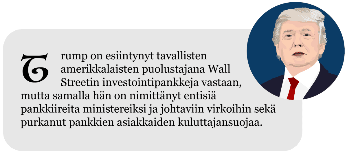 Näin Donald Trumpin presdienttivuosi eteni