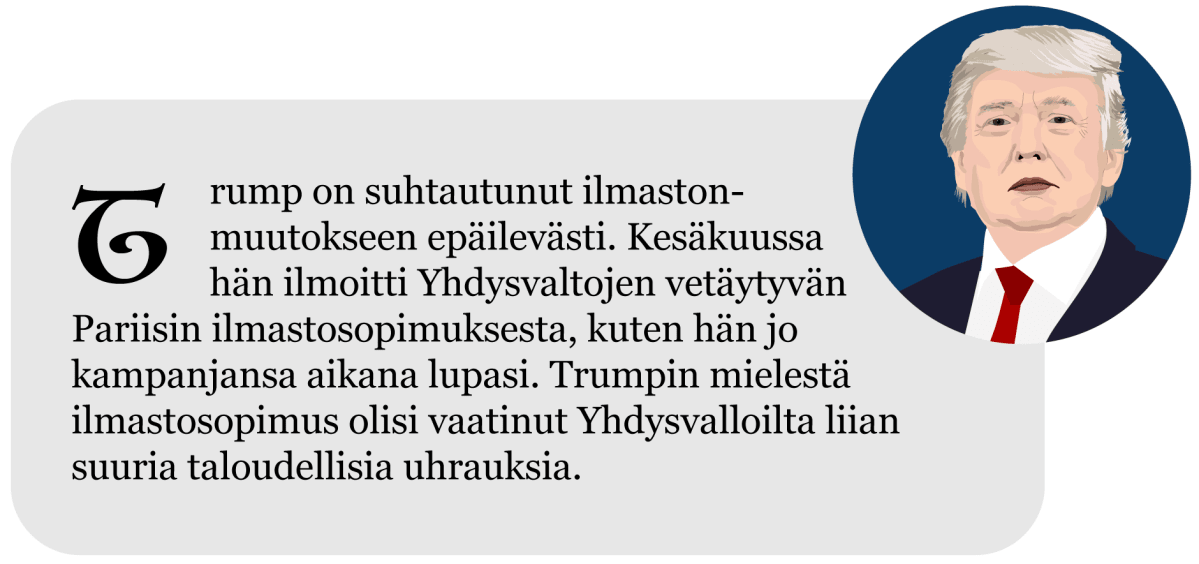 Näin Donald Trumpin presdienttivuosi eteni
