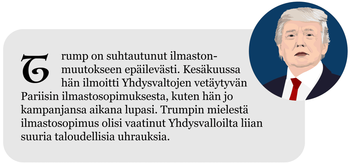 Näin Donald Trumpin presdienttivuosi eteni