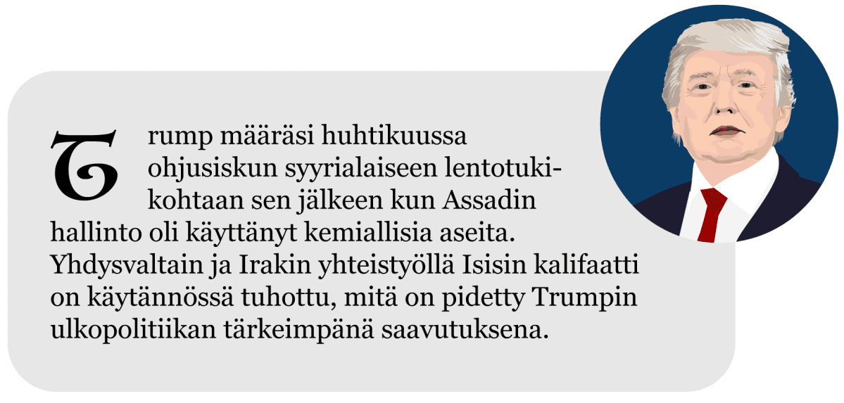 Näin Donald Trumpin presdienttivuosi eteni