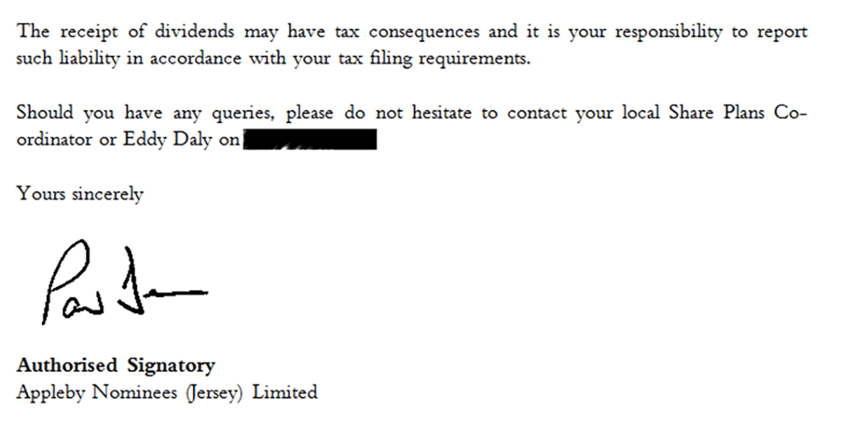 Tax consequences, kuvakaappaus.