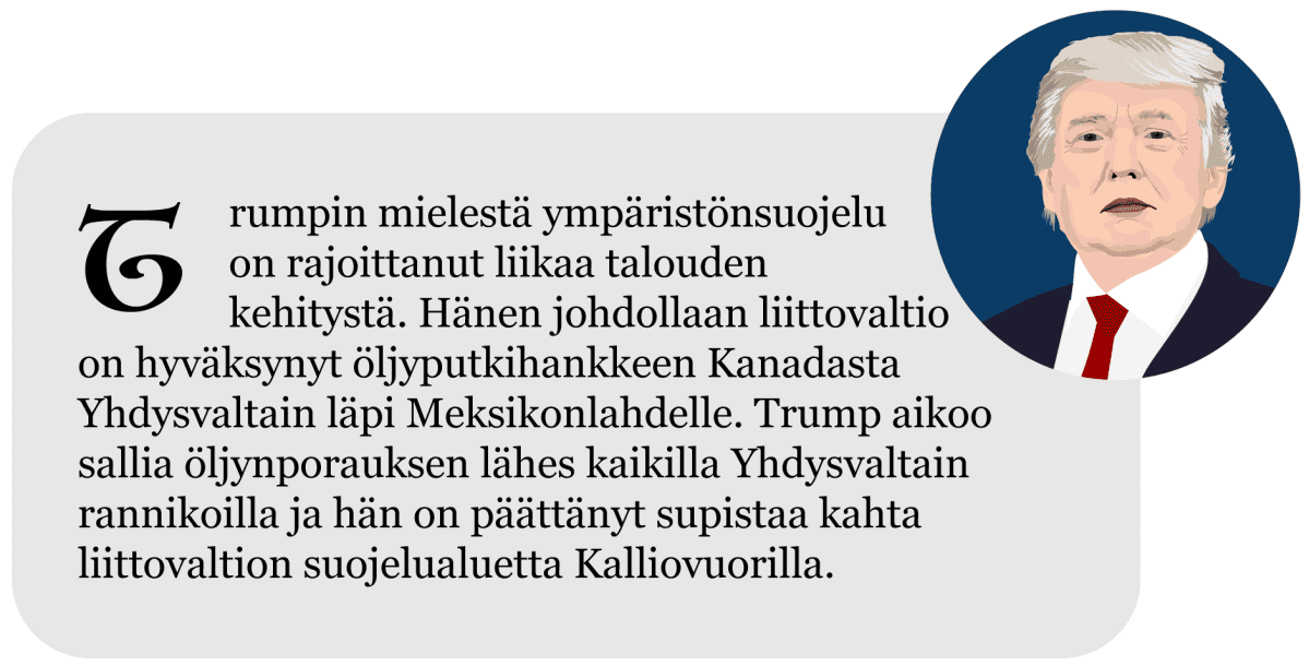 Näin Donald Trumpin presdienttivuosi eteni