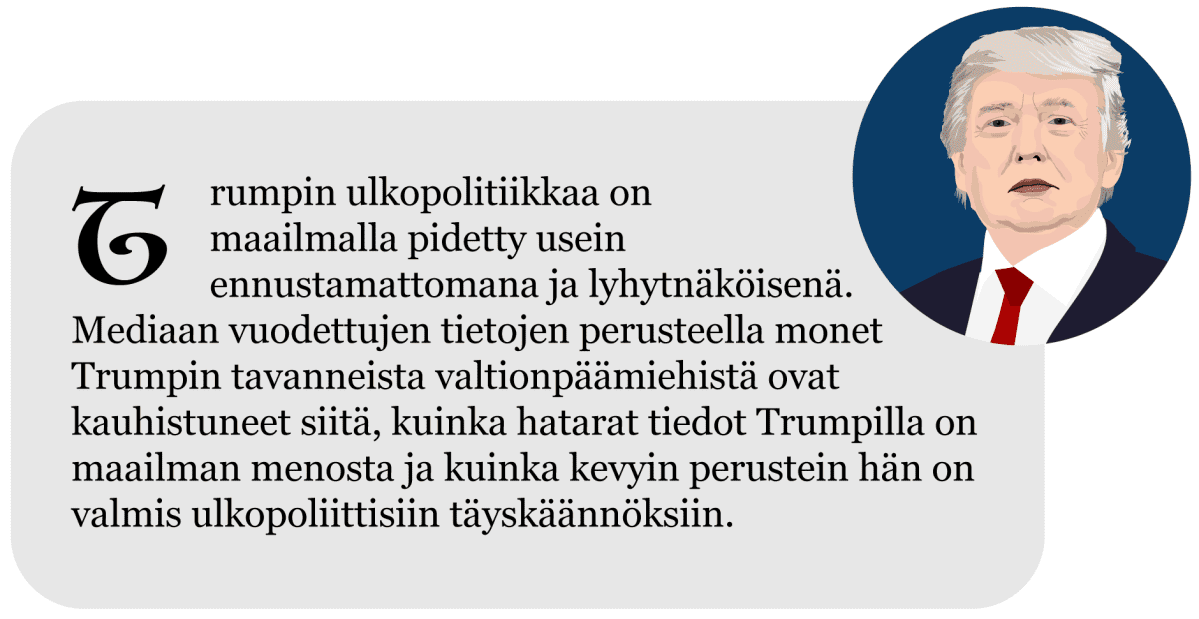 Näin Donald Trumpin presdienttivuosi eteni