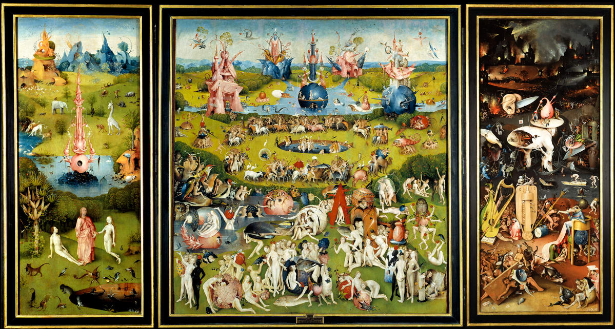 Jardin de las Delicias Hieronymous Bosch.
