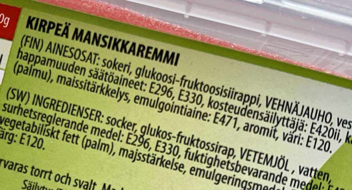 mansikkaremmin tuoteseloste