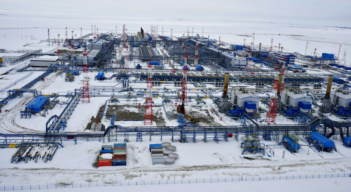 Gazprom laajensi viimeksi viime vuonna jättimäistä Bovanenkovon kaasukenttää.