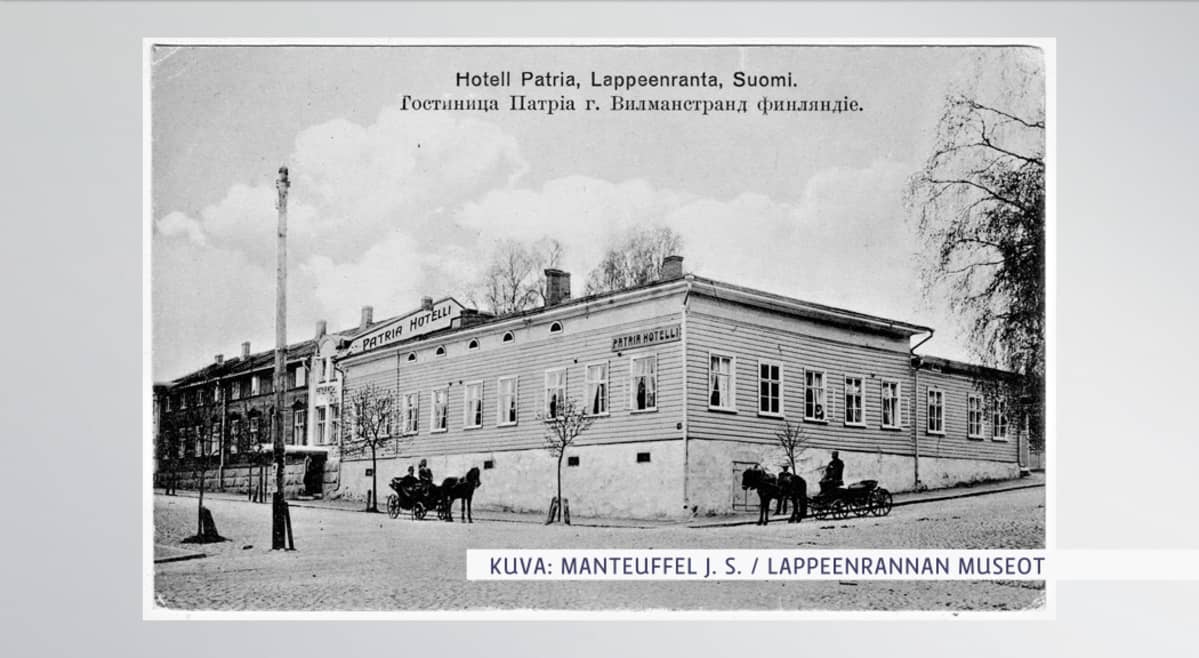 Hotelli Patria Lappeenrannassa 1900-luvun alussa.
