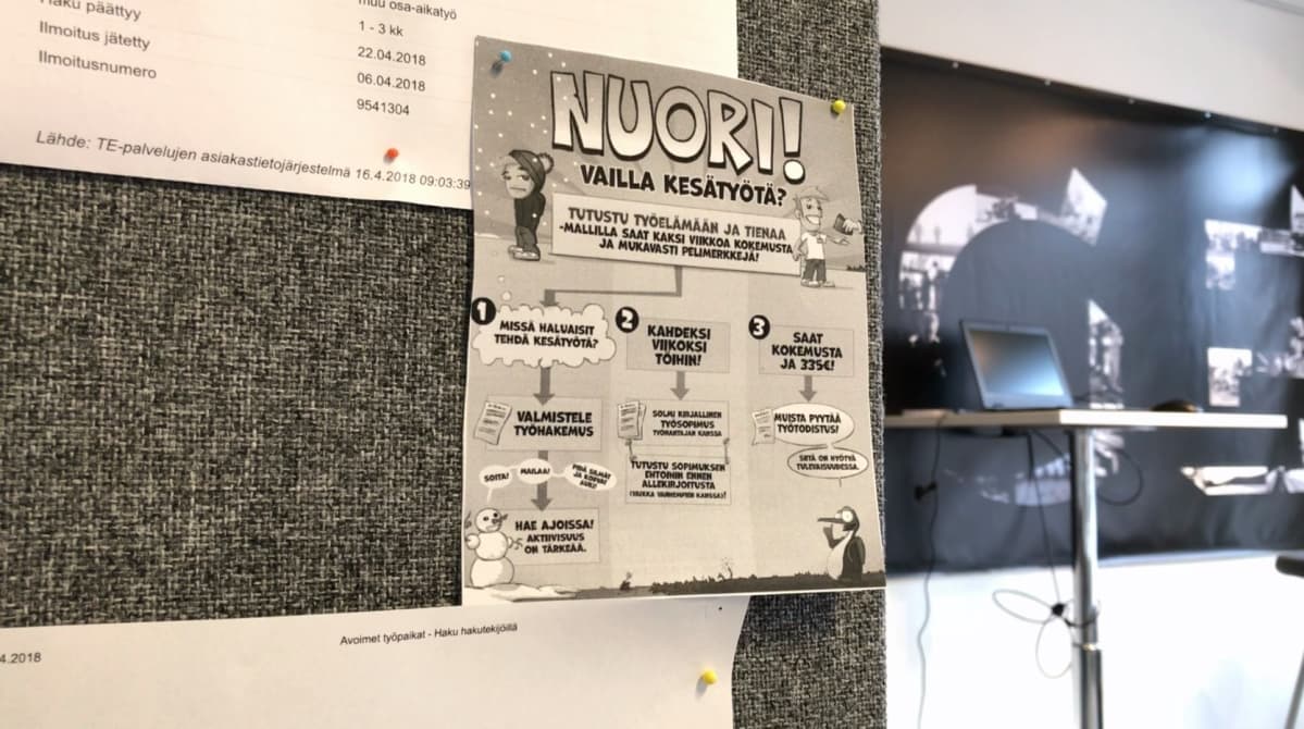 nuori hae töitä
