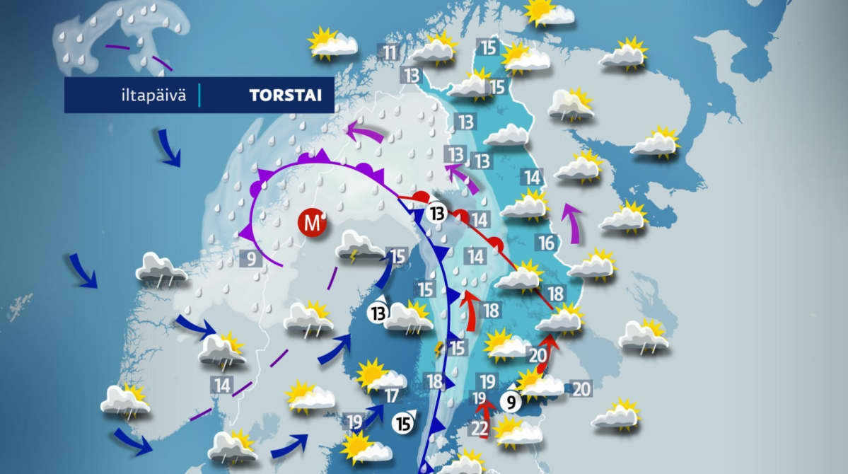 torstain sääkartta