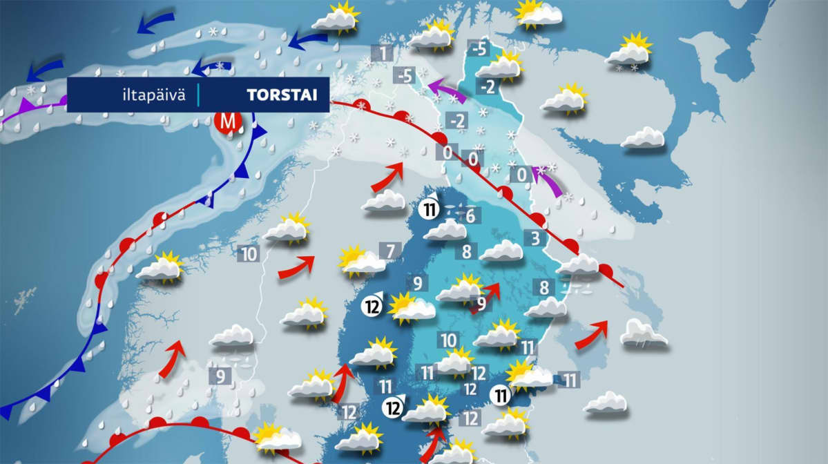 torstain sääkartta