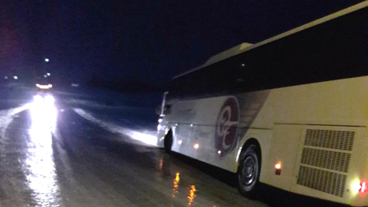 Bussi ojassa.
