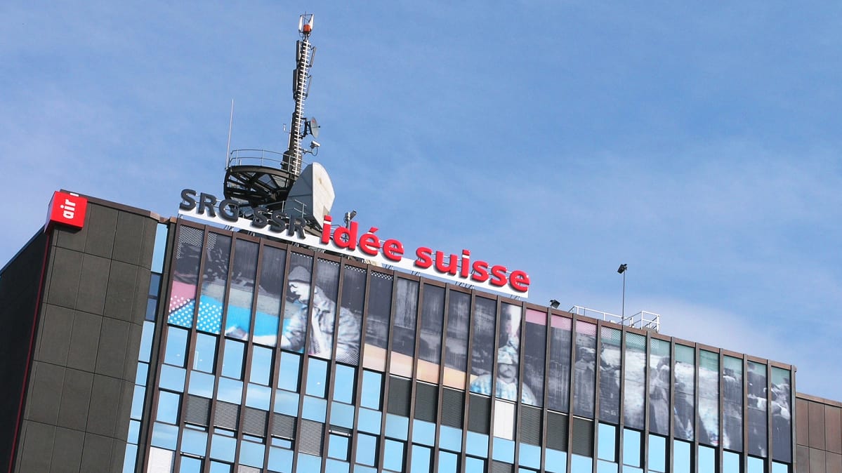 Yleisradioyhtiö SRG:n rakennus Zürichissä.