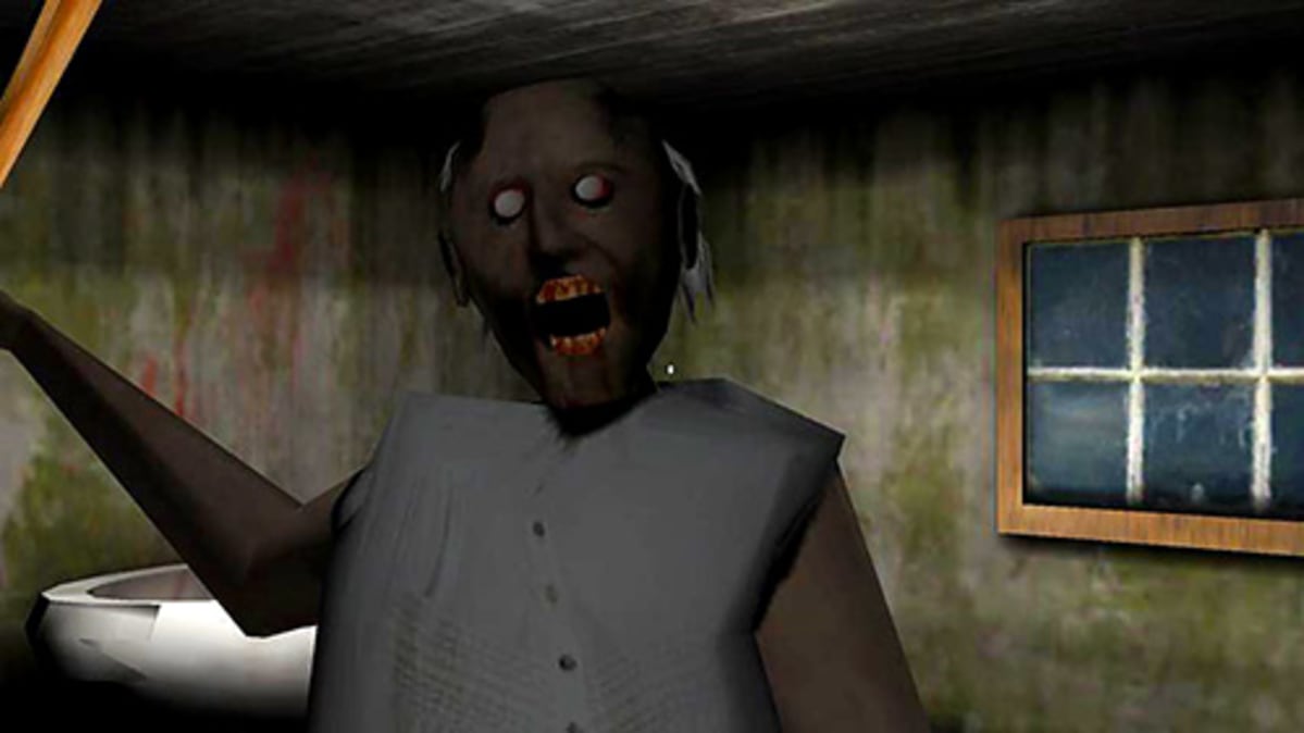 Kuvassa Granny pelin zombimummo
