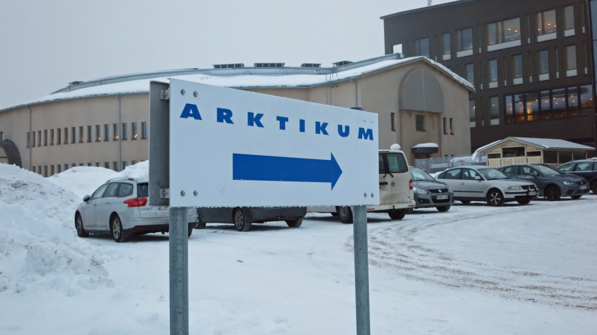 Arktikumin kyltti.