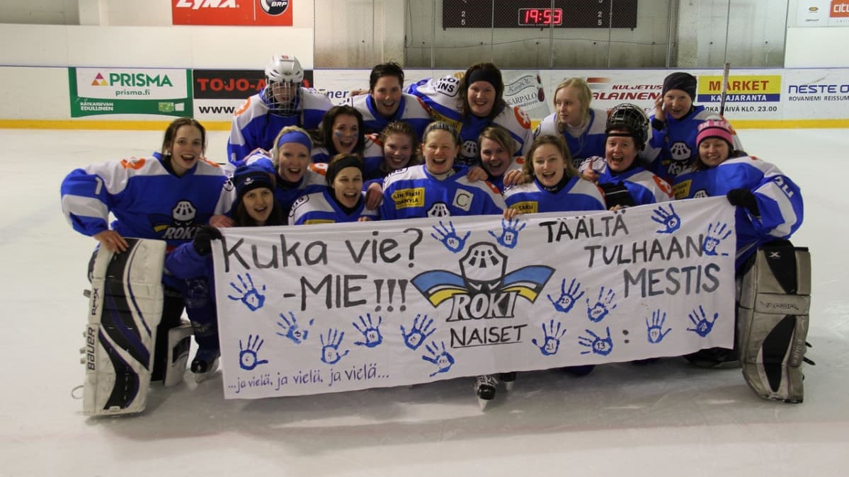 RoKin naisten joukkue nousi Mestikseen vuonna 2013.