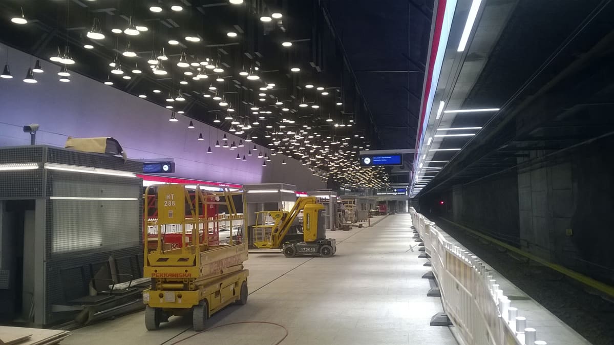 Lauttasaaren metroasema kuvattuna 23. syyskuuta 2016.