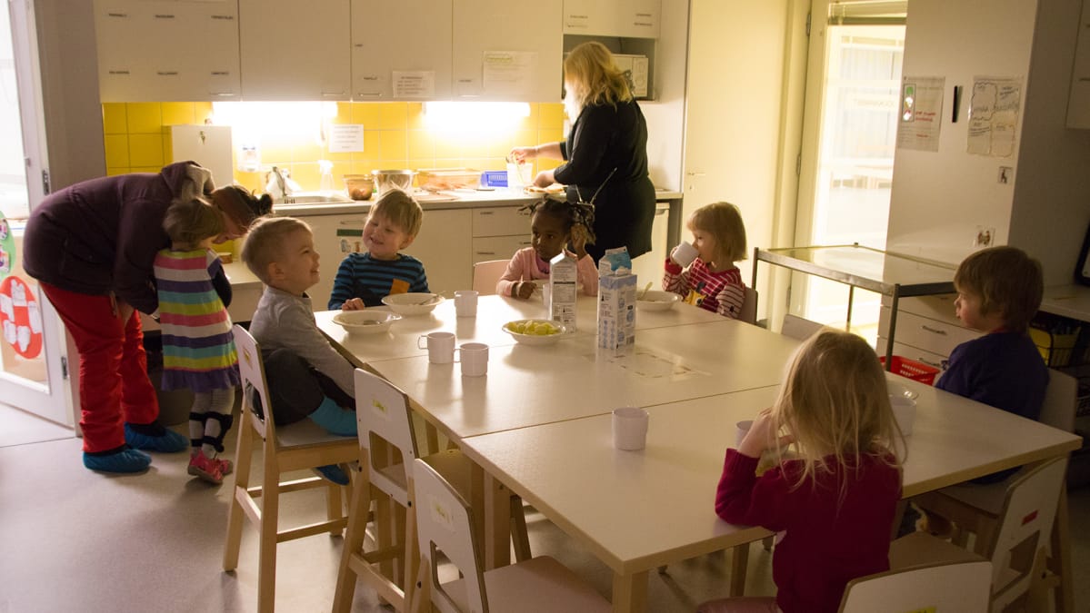 Sampolan päiväkodin ryhmä Joukahaiset.