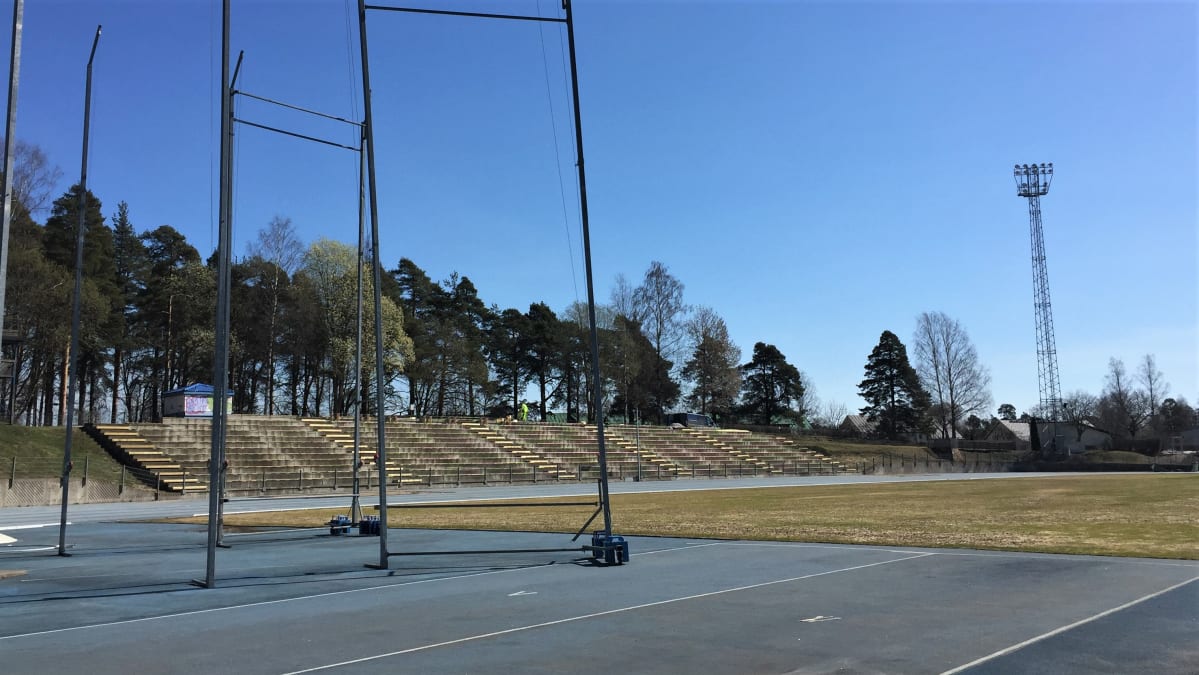 Kimpisen yleisurheilustadion Lappeenrannassa.
