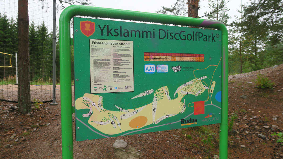 Ryttlän frisbeegolf-rata