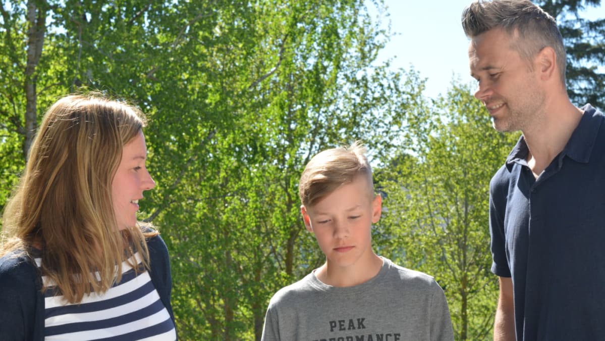 Mia, Adam ja Magnus Nyholm