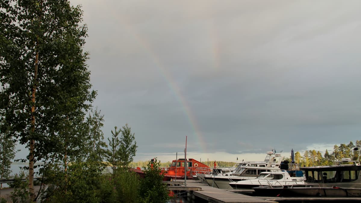 Sateenkaaren pää Suur-Saimaalla Taipalsaarella 3.7.2018