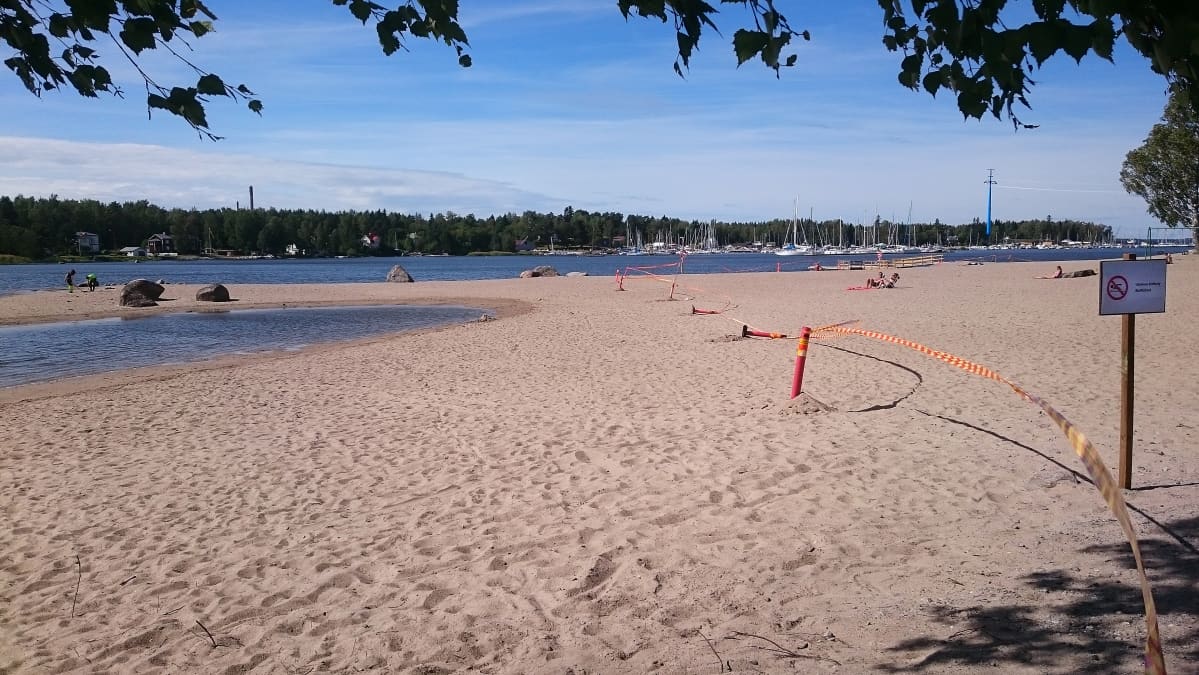 Hietasaaren rannalla on nyt hiljaista.