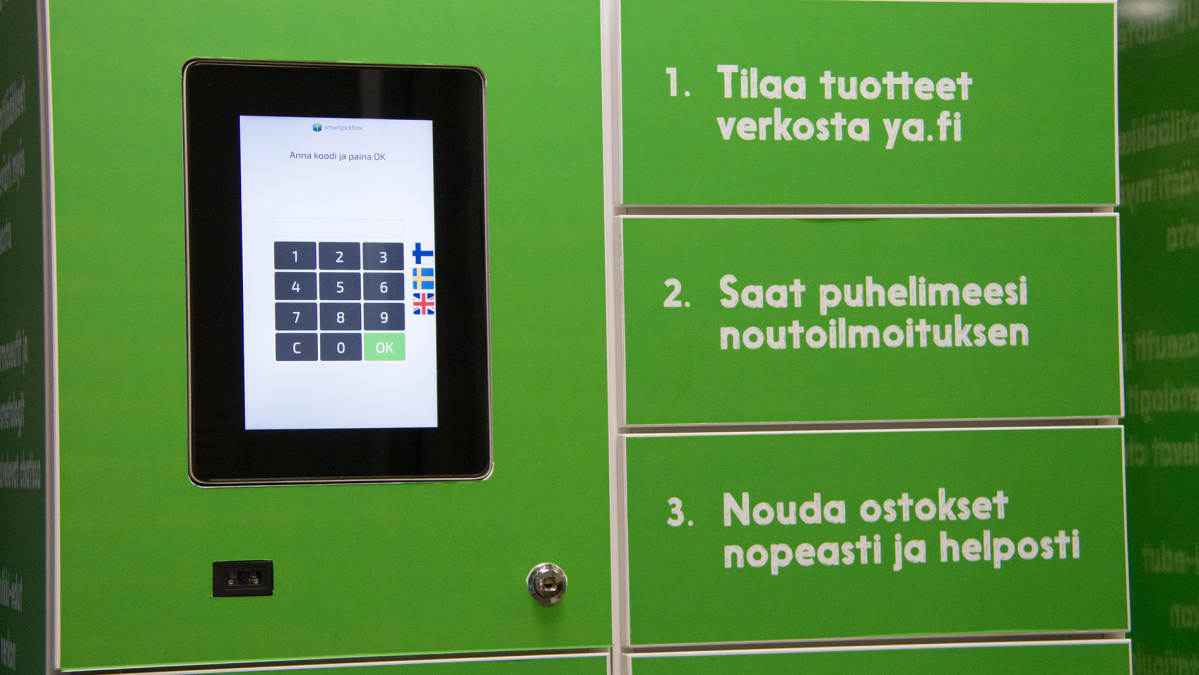 Yliopiston apteekin noutopiste.