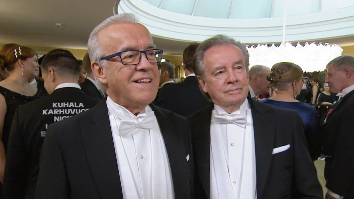 Matti ja Teppo Ruohonen linnan juhlissa 2019