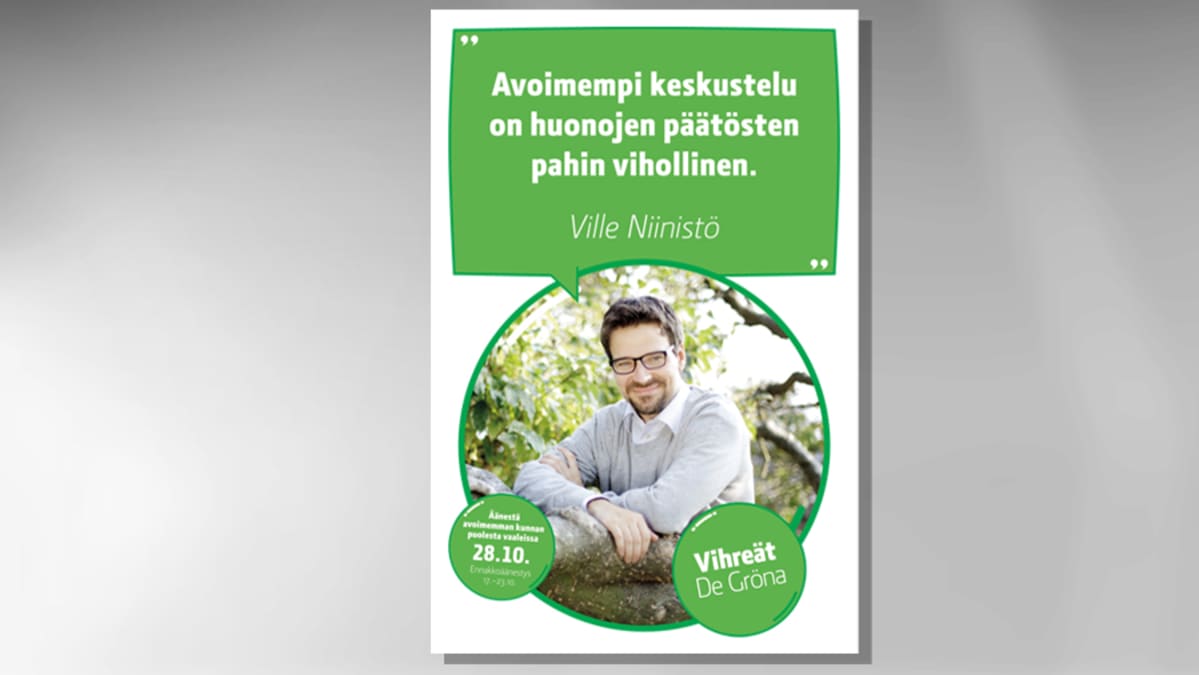 Vihreiden kuntavaalijuliste 2012.