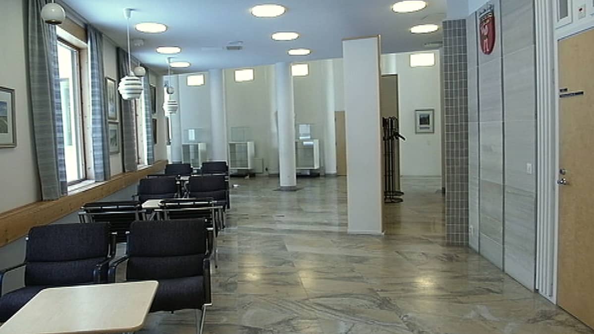 Keminmaan kunnantalo sisältä.