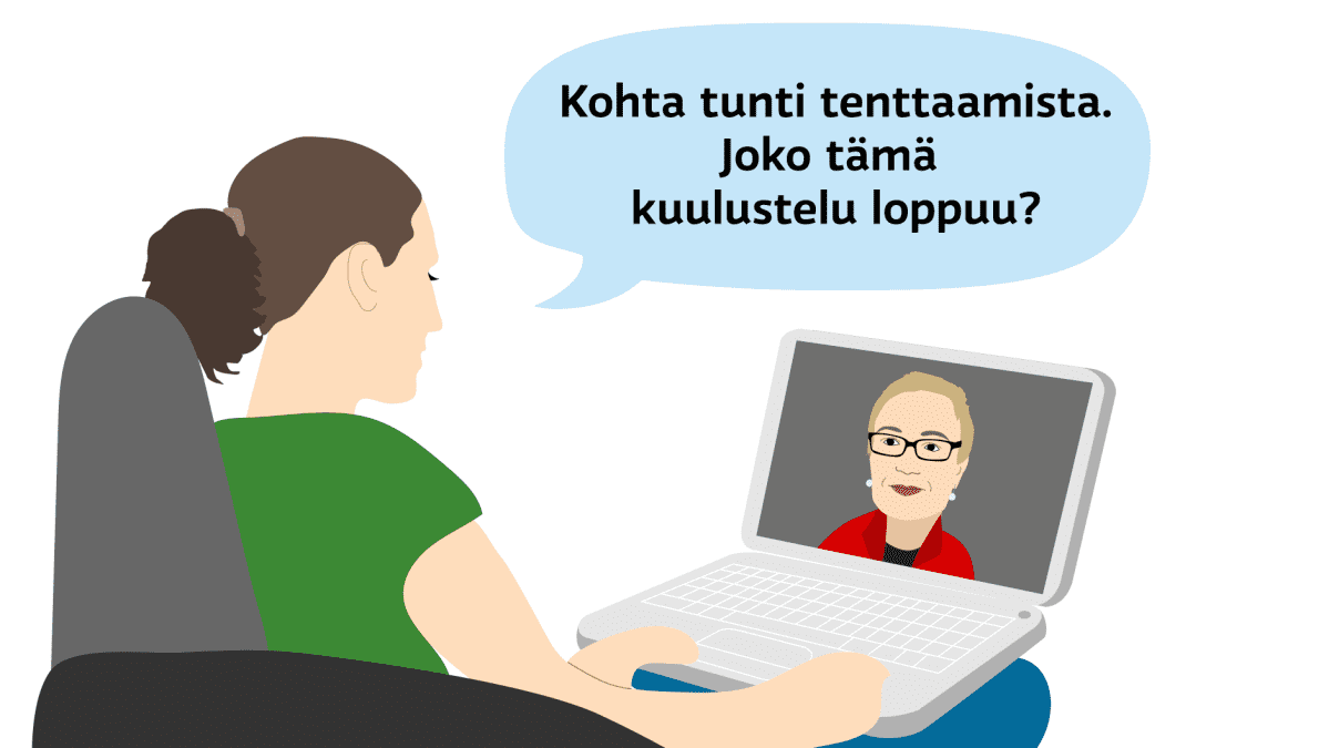 Kohta tunti tenttaamista. Joko tämä kuulustelu loppuu?