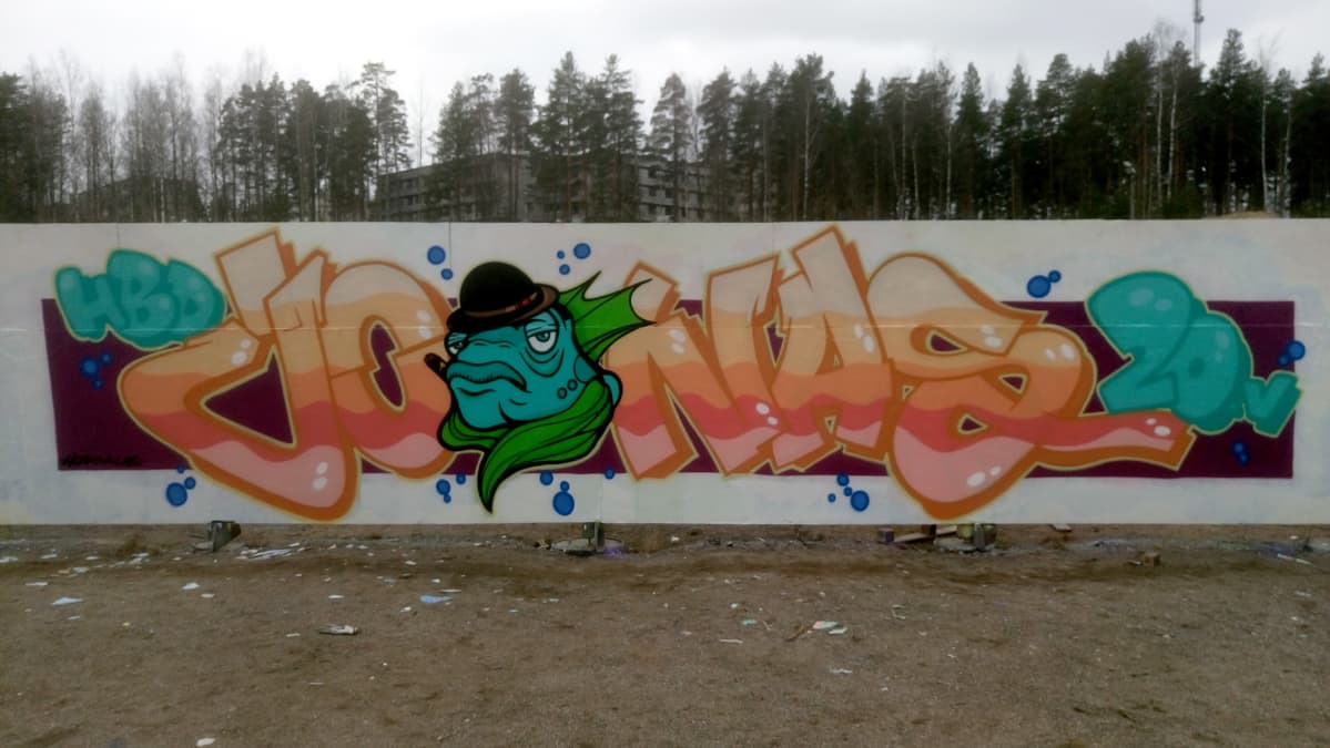 Ville Pääkkösen tekemä graffiti