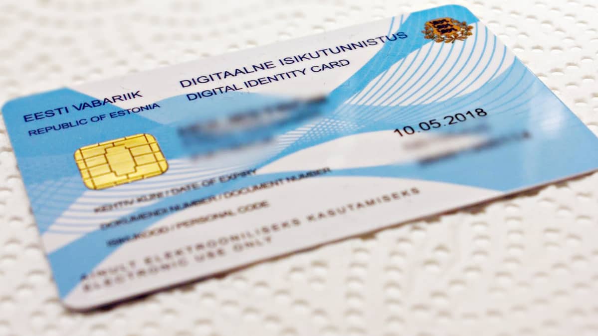 Virolainen digitaalinen henkilökortti.
