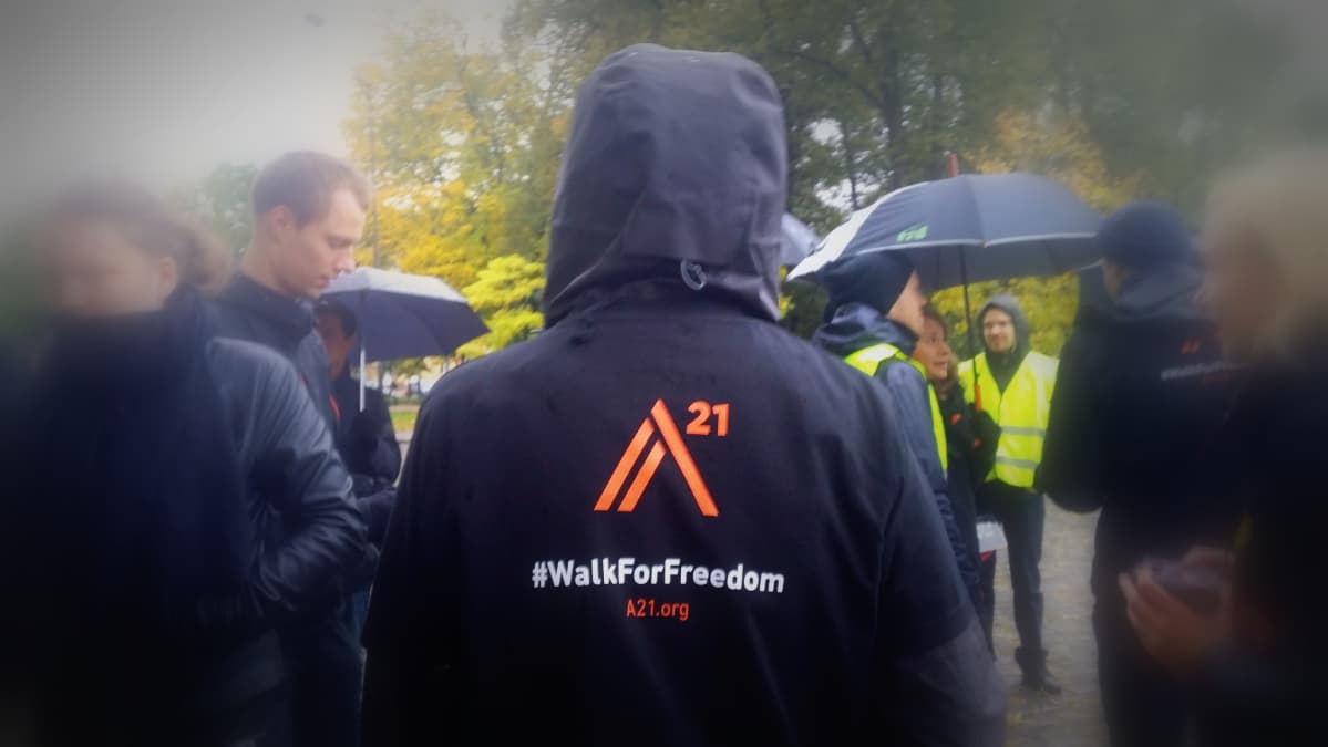 Kävely ihmiskauppaa vastaan Turussa.