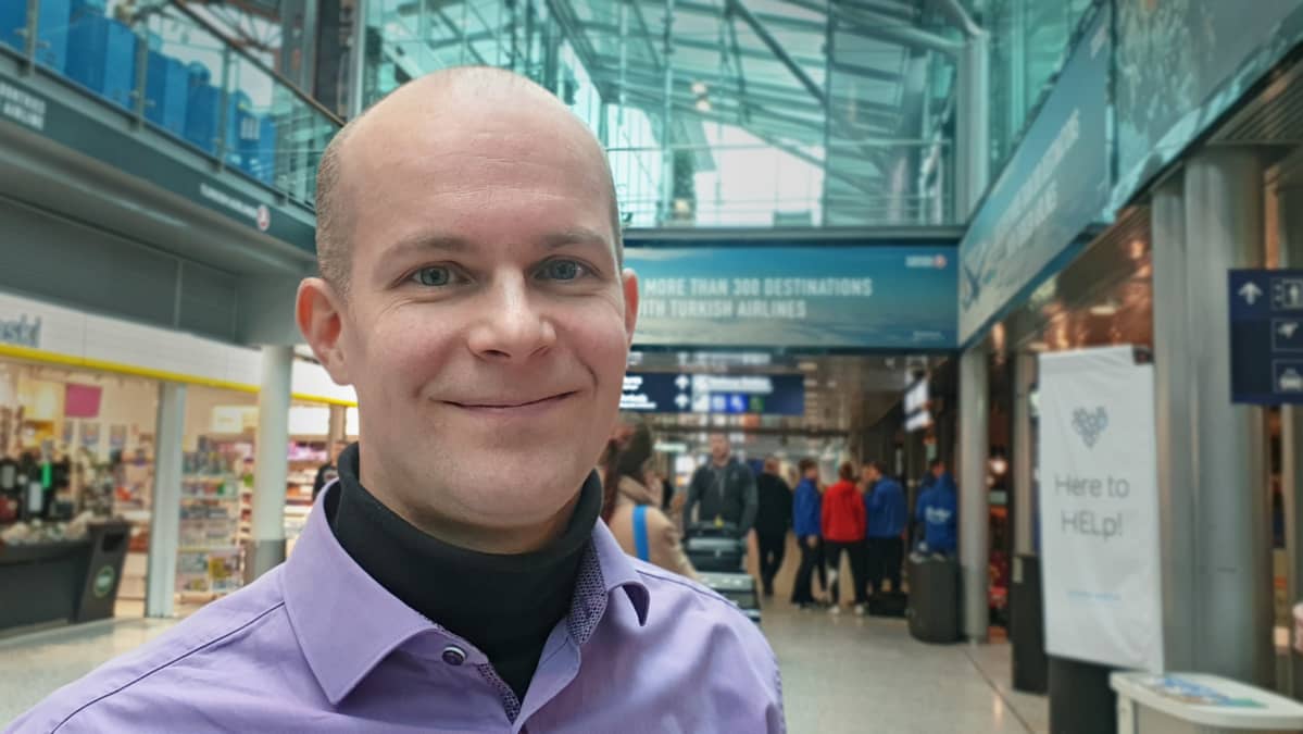 Janne Kilpinen, lentoveroaloitteen alullepanija.