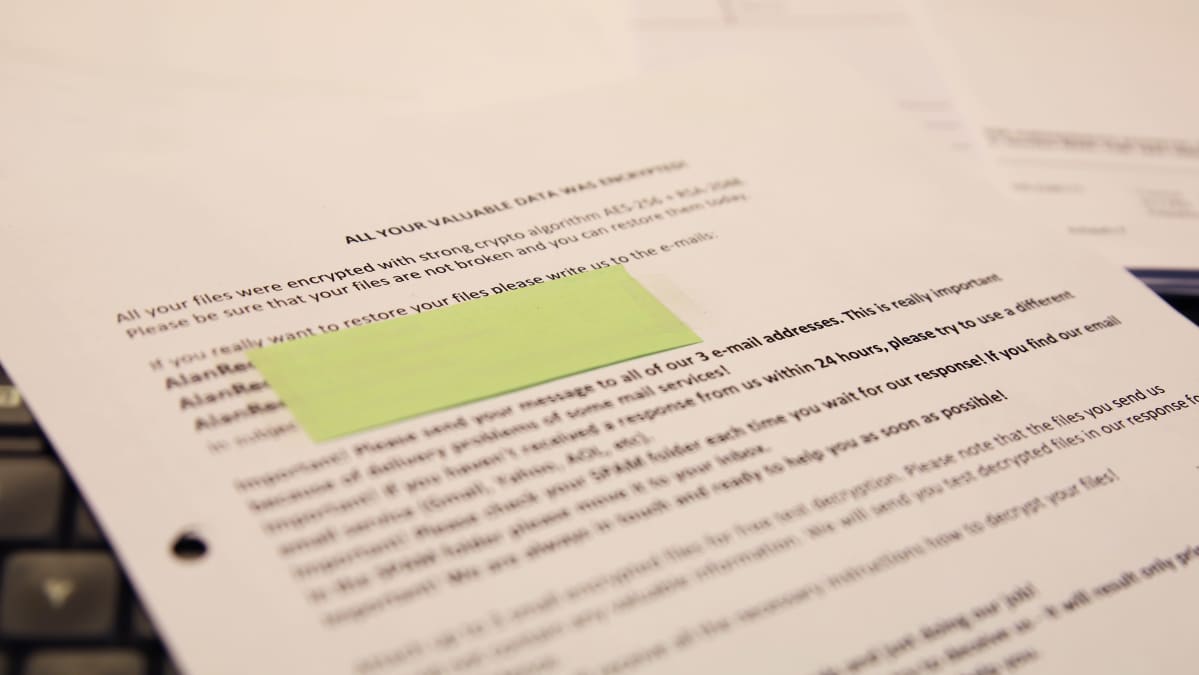 Keminmaan Paakkarin varaosaliikkeelle lähetetty uhkauskirje
