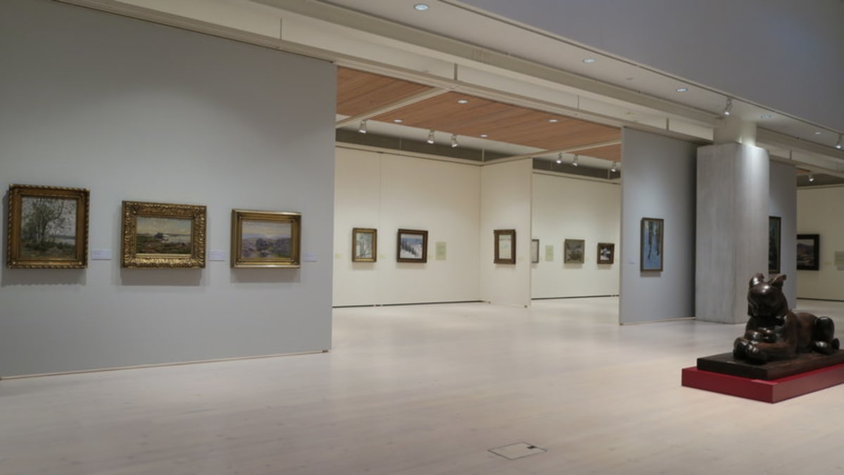 Taidemuseo ja maalauksia