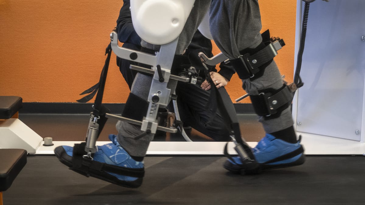 Kävelyrobotin kuntouttava vaikutus perustuu suuriin toistomääriin.