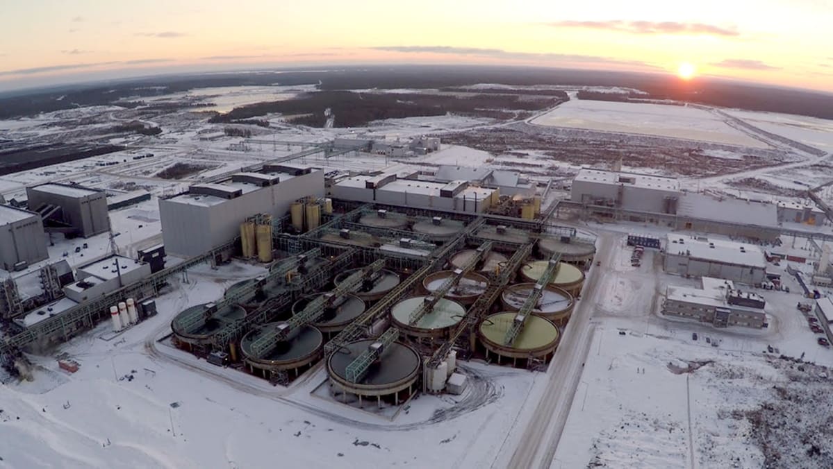 ilmakuvaa kaivosalueesta