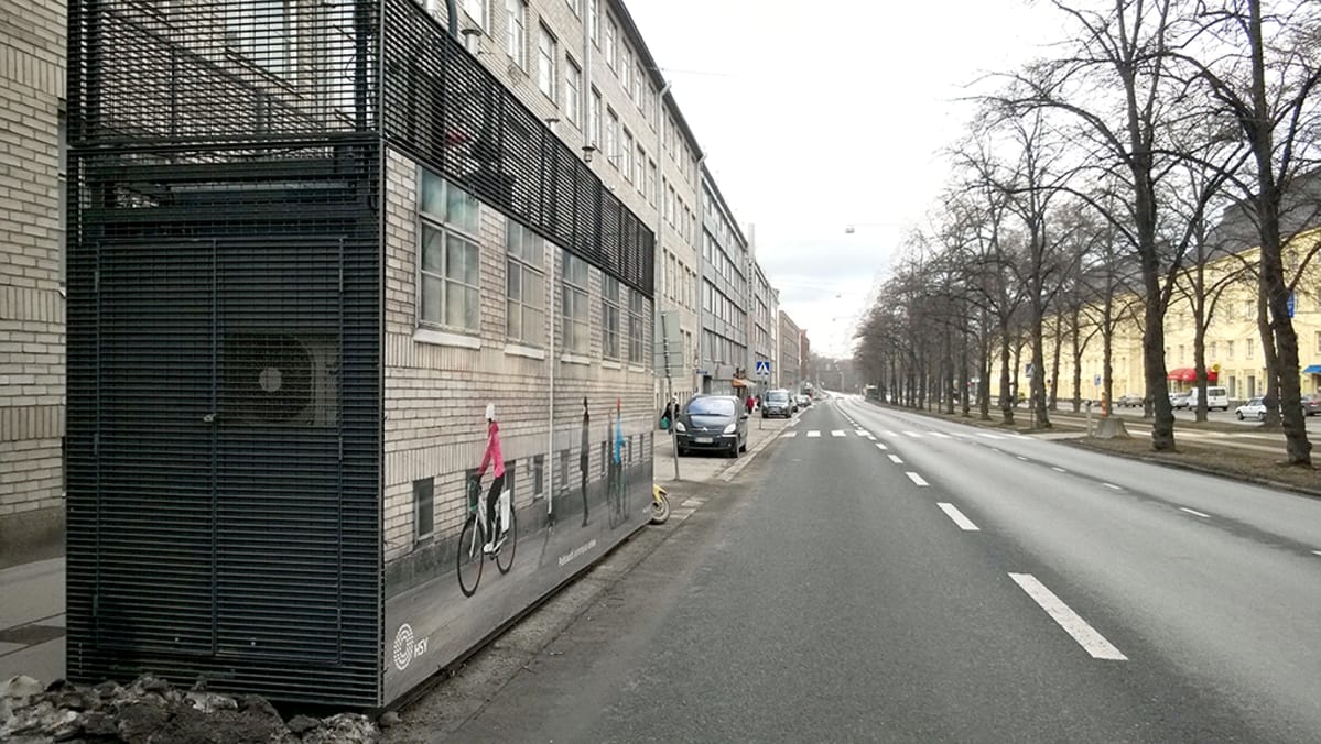 Supermittausasema Mäkelänkadulla.