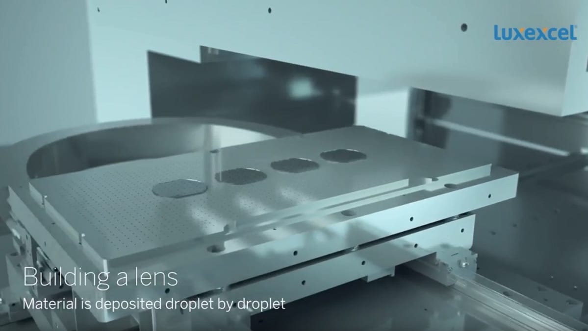 3d printtaus, Luxexcellin animaatiosta kuvakaappaus