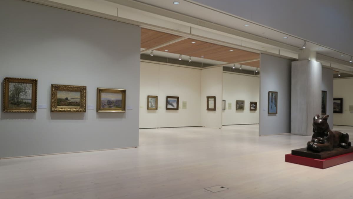 Taidemuseo ja maalauksia