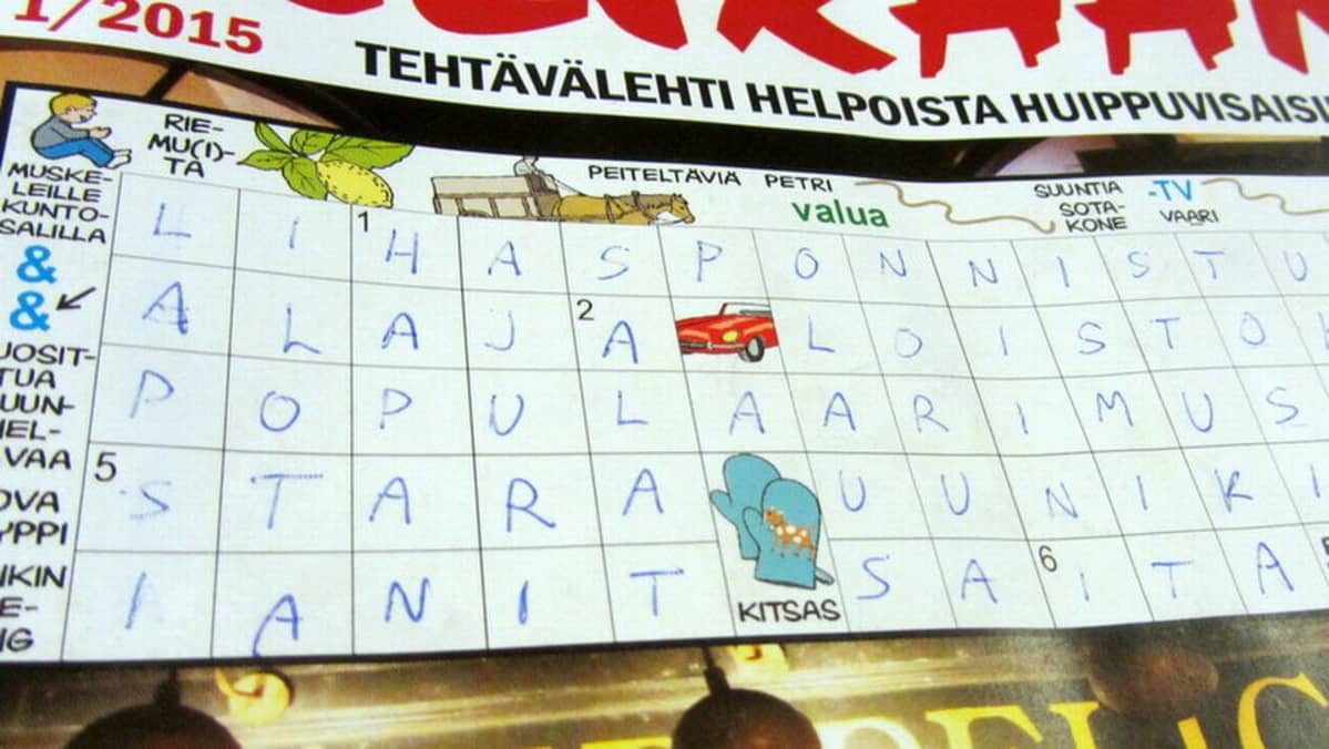 Ristikkolehden kansi.