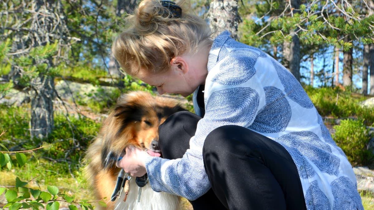 Ylitornio Aavasaksa juhannus aavasaksan paviljonki virpi peitso ja hemmo koira.